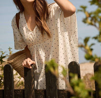 Moshi Moshi Mind - Black Dotted Kaftan