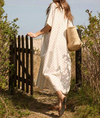 Moshi Moshi Mind - Black Dotted Kaftan