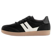 GABOR Women's Velour Round Toe Sneakers in black - women's sneaker - view 4