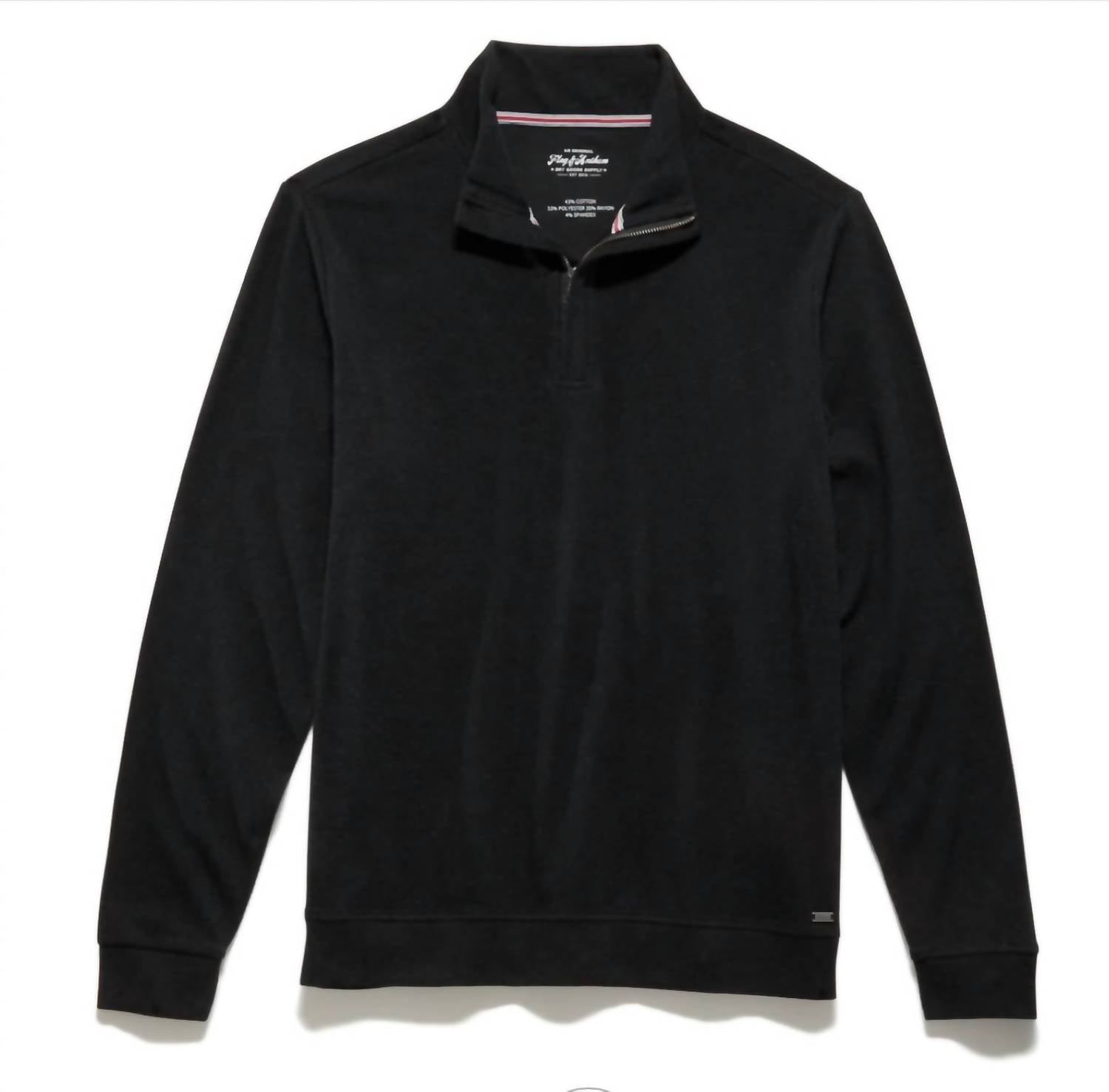 Flags & Anthem - Hero Solid Twill 1/4 Zip Mock Neck Sweater