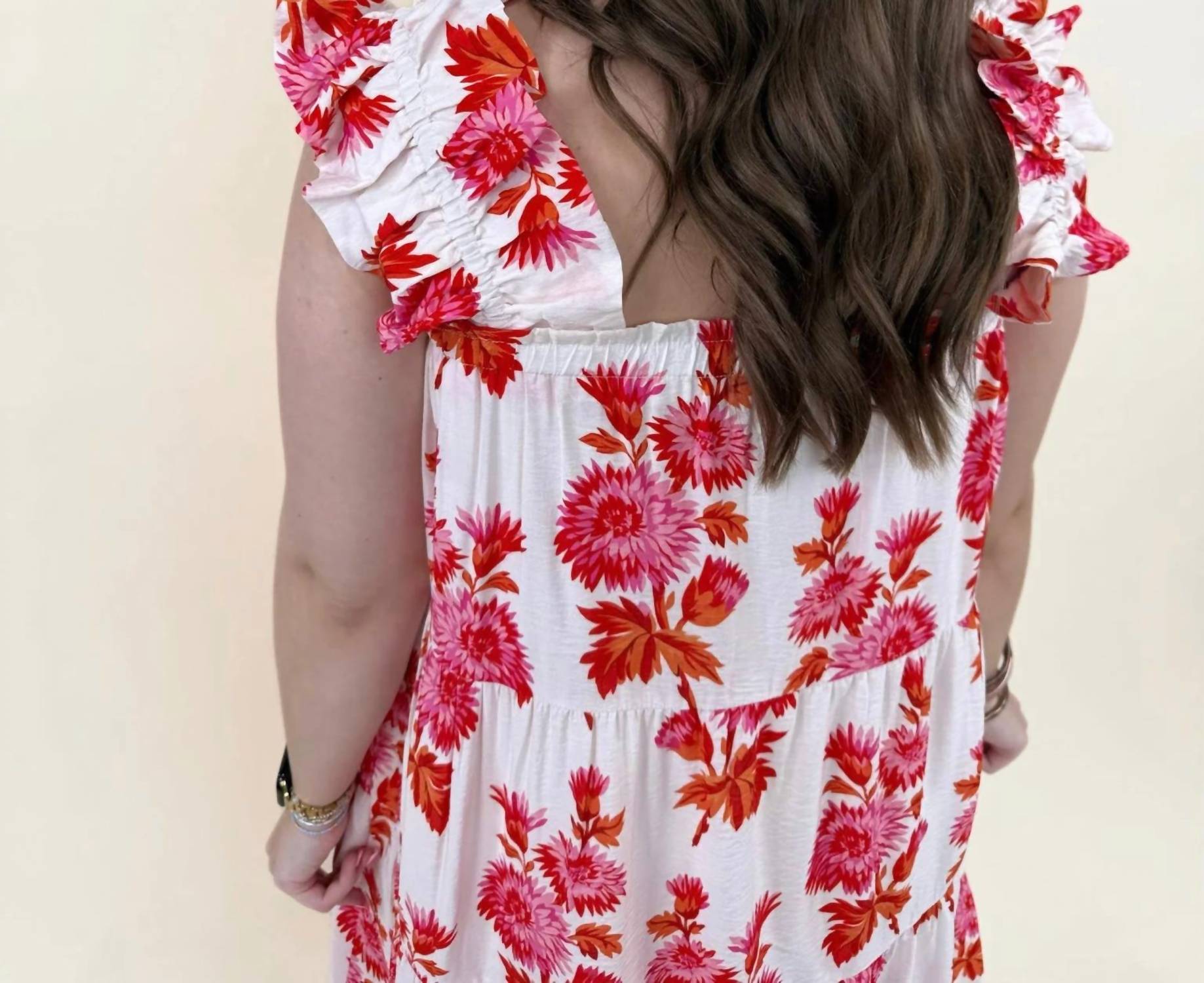 Thml - Florina Flutter Sleeve Floral Dress