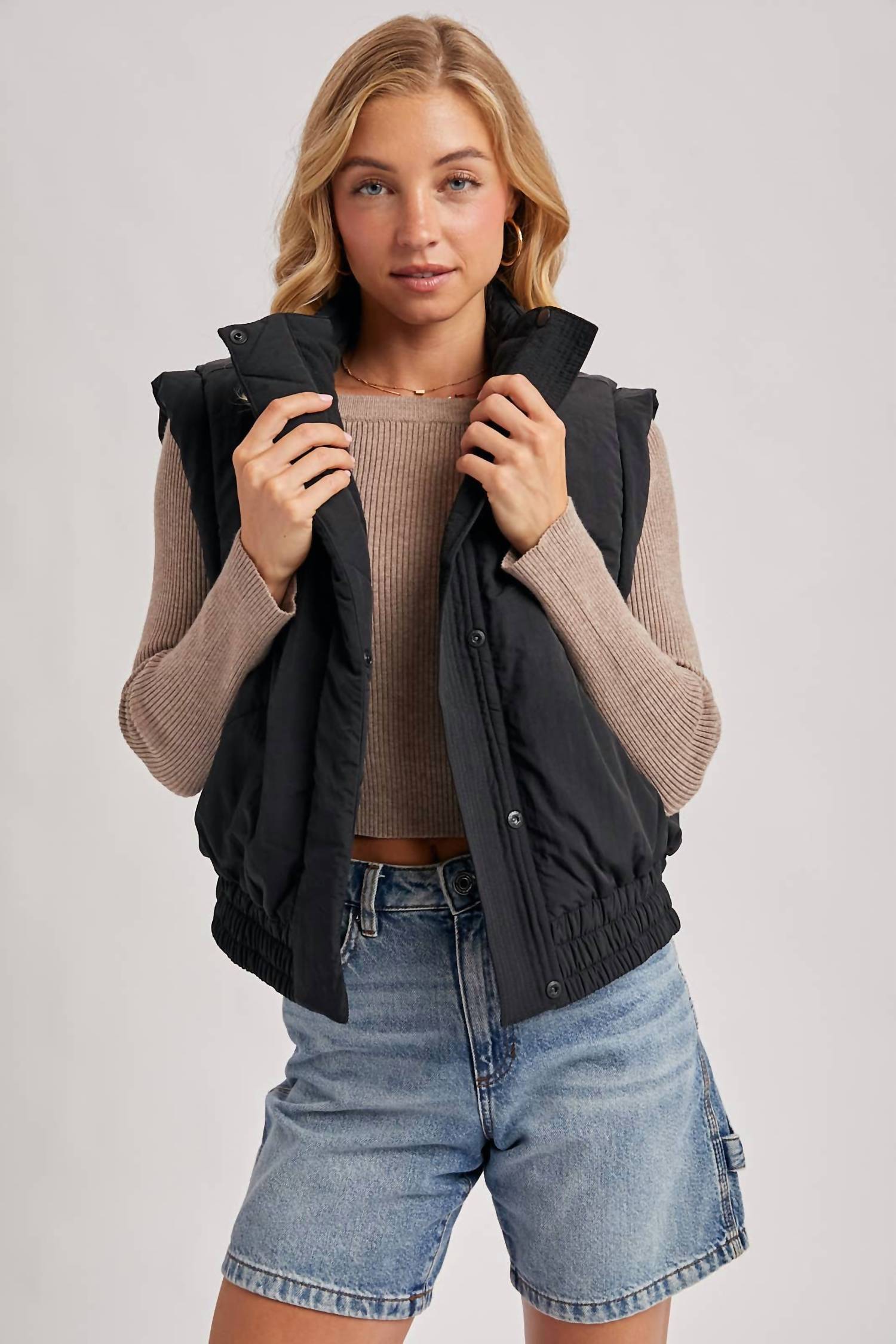 Bluivy - Bomber Style Puffer Vest