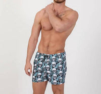 Eight X - Kraken Skulls Print Swim Trunks