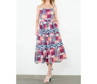 Thml - Strap Tiered Print Dress