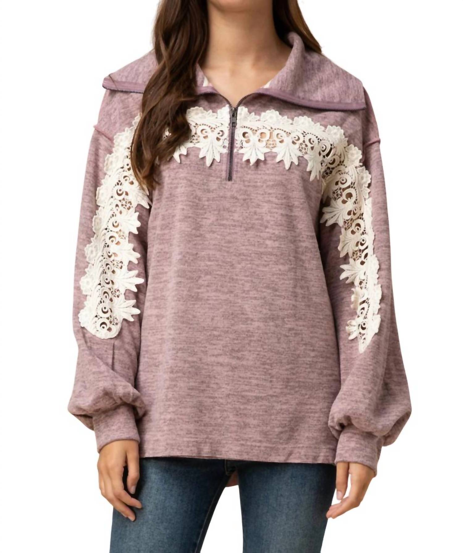 Entro - All About the Lace Pullover