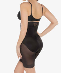 Miraclesuit Sexy Sheer Shaping Hi-waist Thigh Slimmer in black - women's intimate - detail view