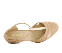 Andrea - Women's T-strap Bicolor Pumps