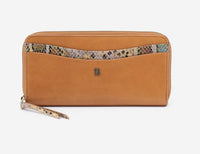 HOBO Women's Max Large Zip Around Wallet in natural - women's bag