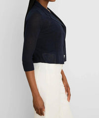 Nic + Zoe - Feathered Knit Collared Cardigan