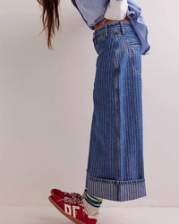Free People - Brette Cropped Wide Leg Jeans