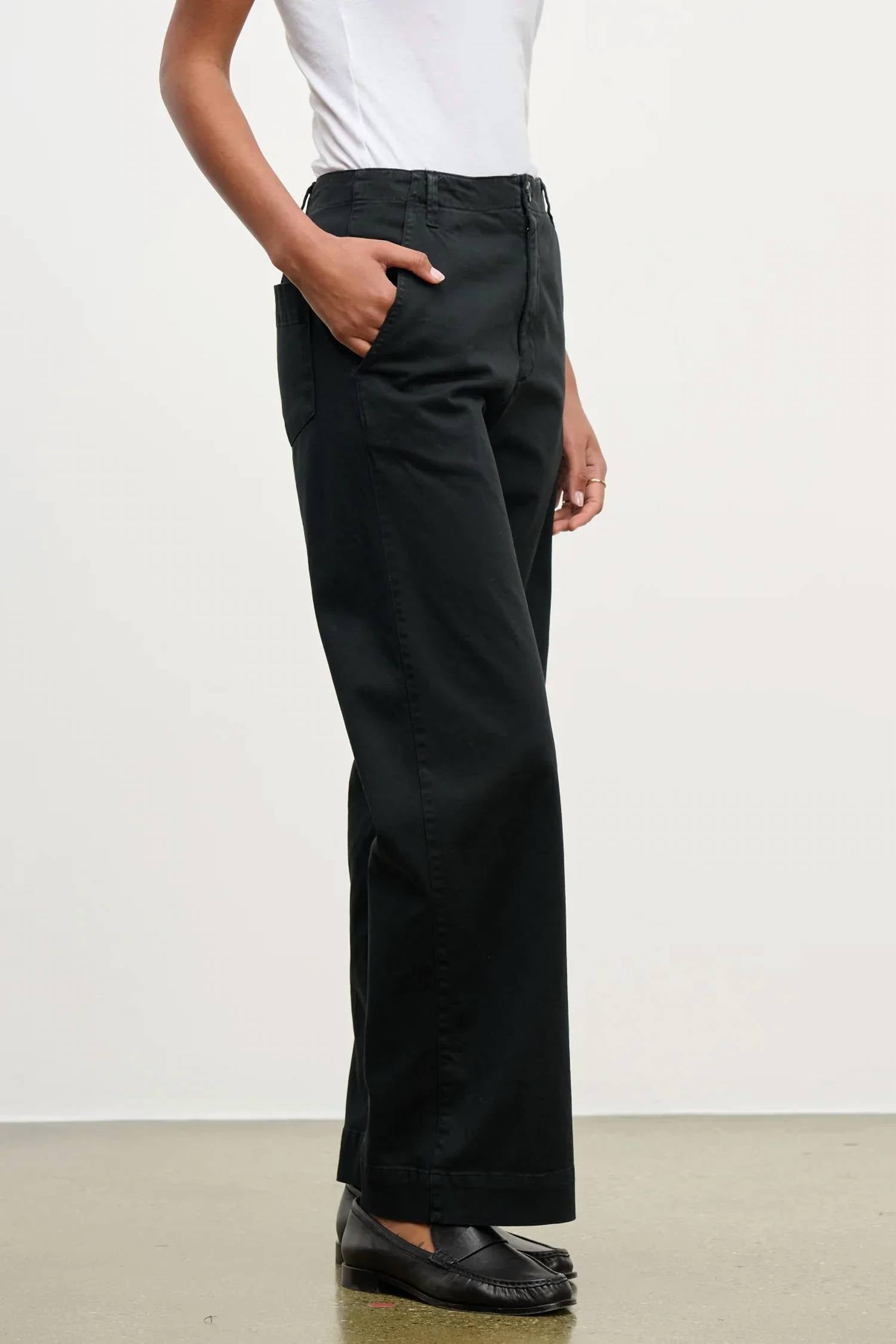 Velvet By Graham & Spencer - Den Cotton Twill Trouser Pants