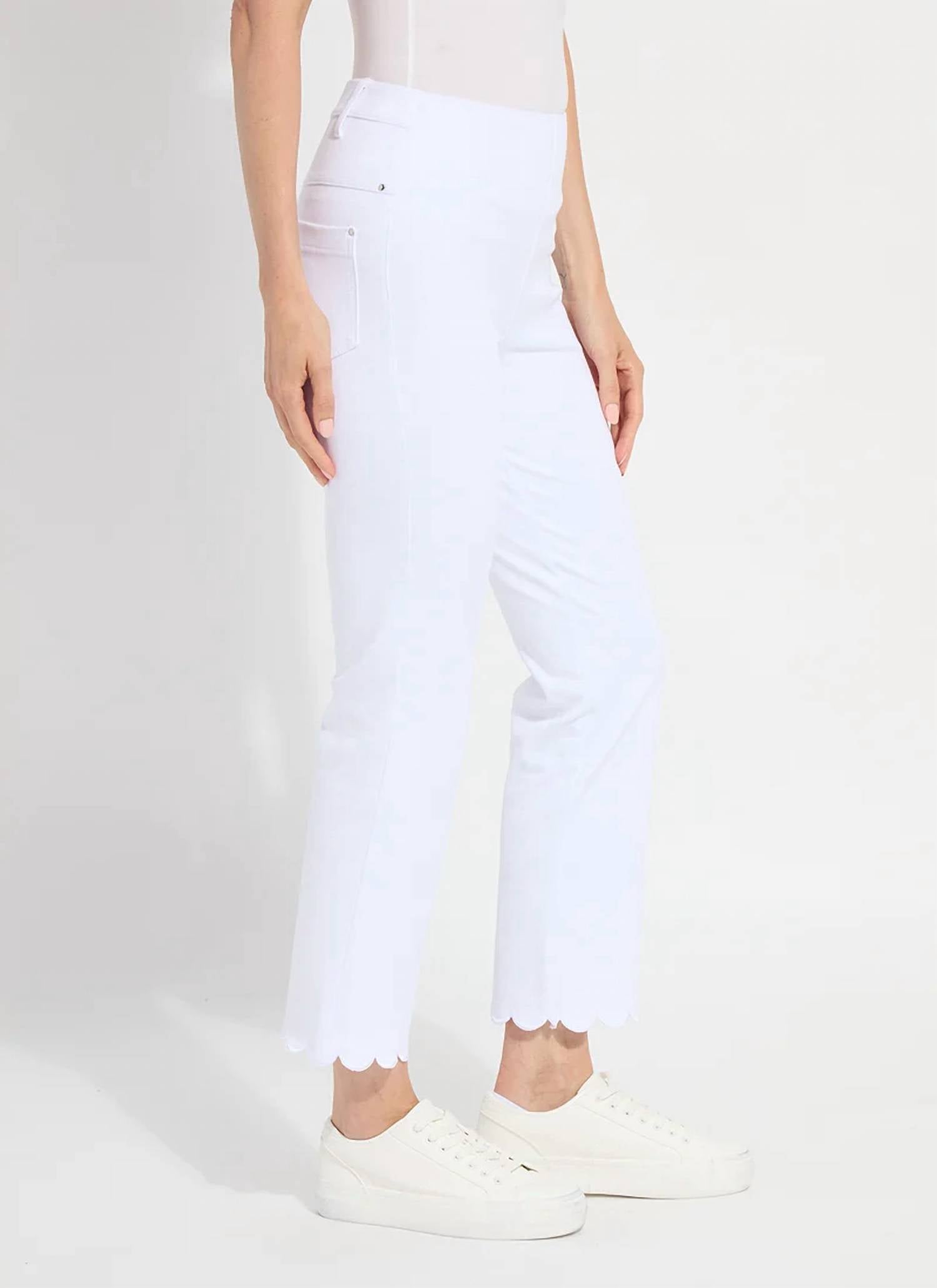 Lysse - Sage Scallop Edge Ankle Baby Boot Pants