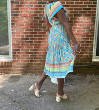 Current Air - Briony Tiered Midi Modern Boho Dress