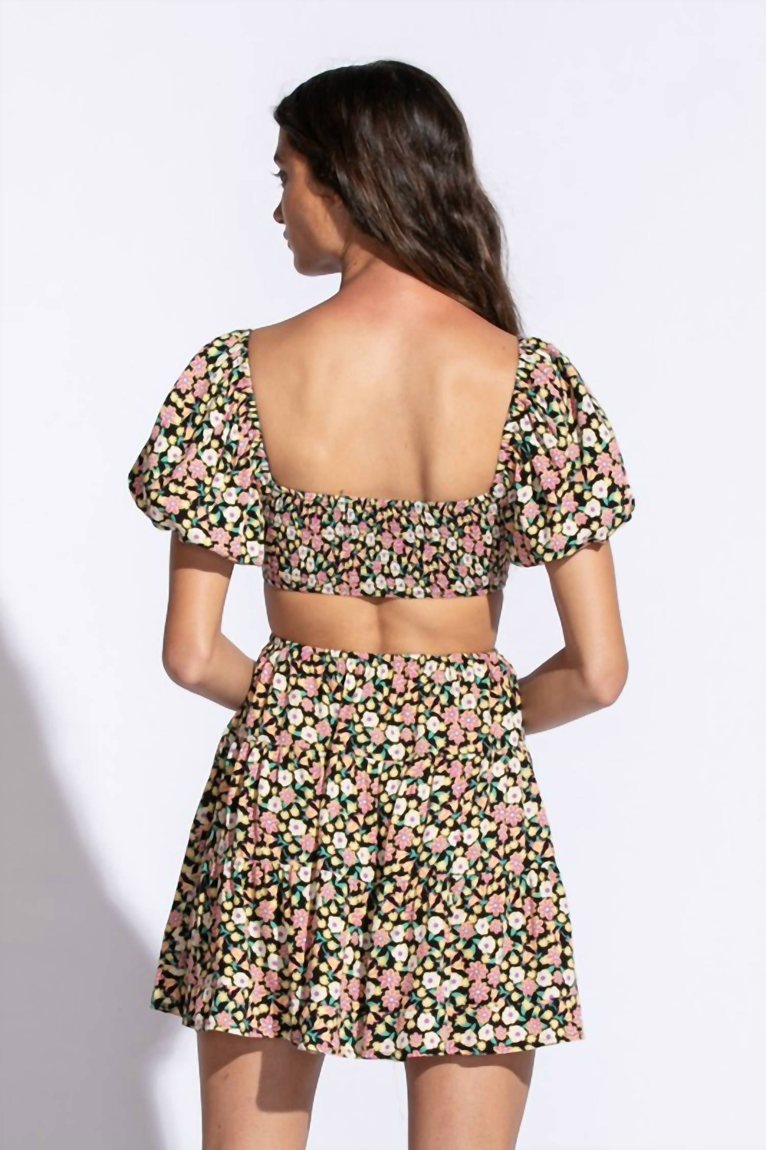 Sky To Moon - Smock Top Floral Dress