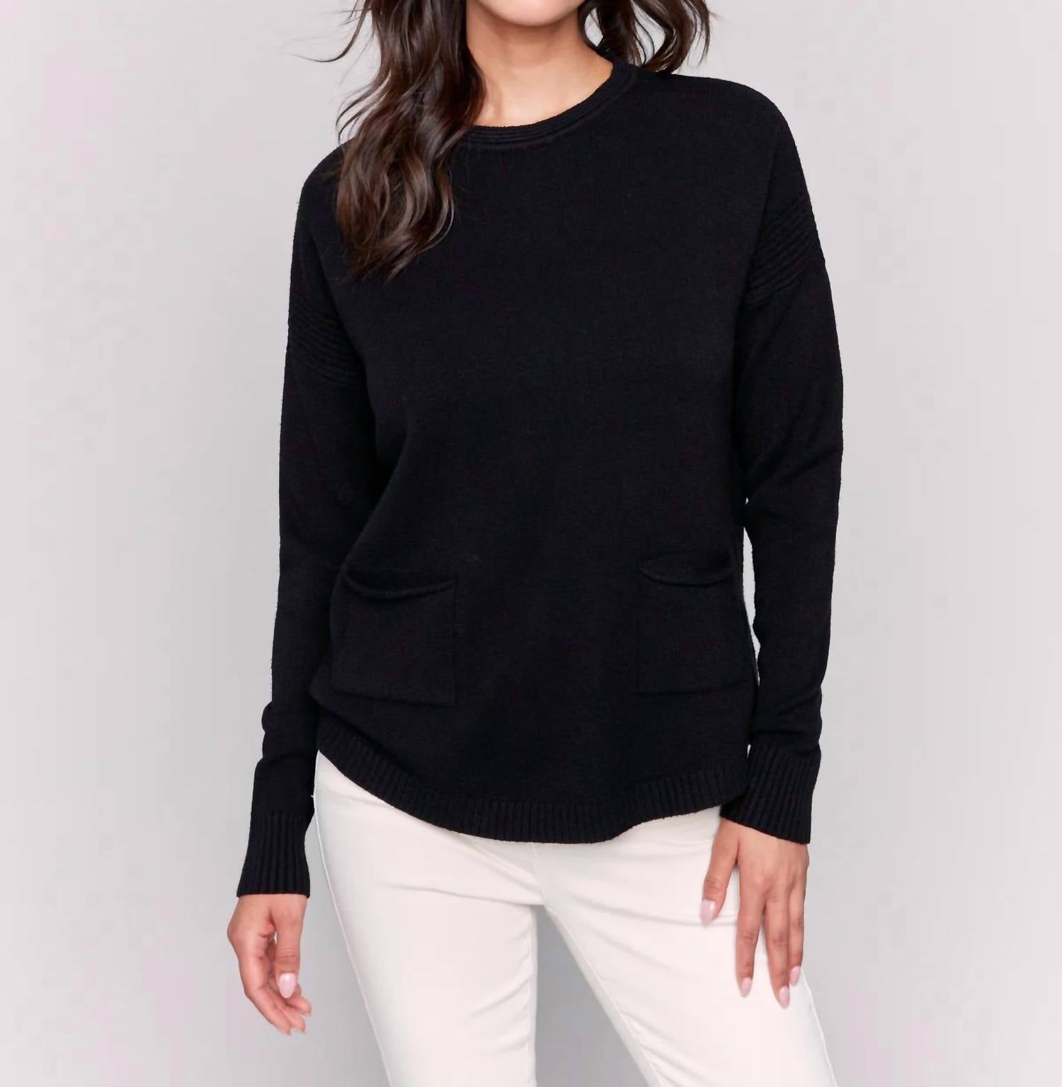 Charlie B - Sweater With Removable Scarf