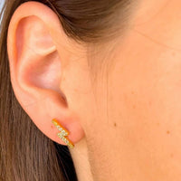 The Crowns - Women's Agnetha Lightning Bolt Earrings