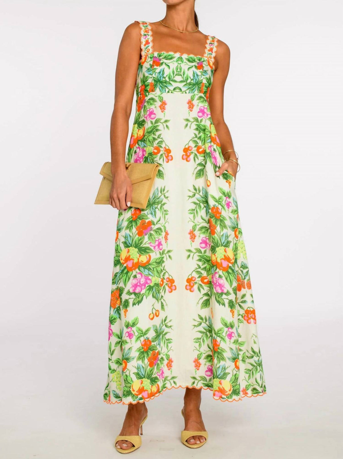 Elizabeth James The Label - Annalisa Scallop Eyelet Dress