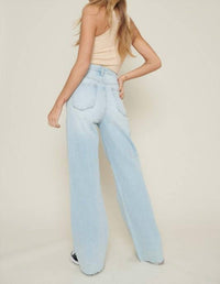 Vibrant Miu - Leticia Super High Rise Raw Edge Jeans