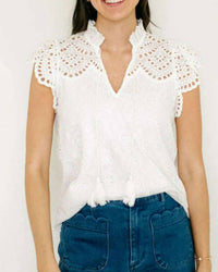 Sincerely Ours - Marley Eyelet Top