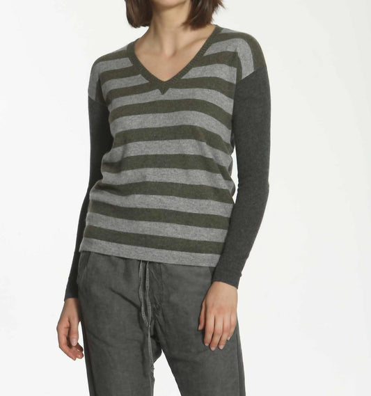 Label+Thread - Women's Luxe Stripe V-neck