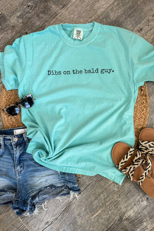 Comfort Colors - Women's Dibs On The Bald Guy Tee