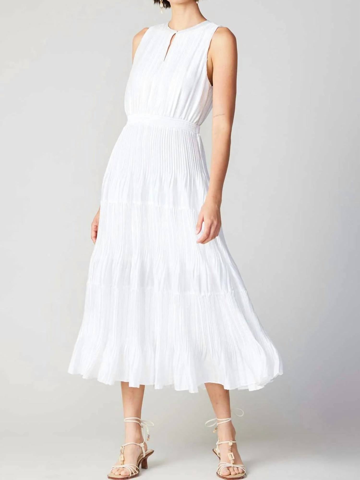 Current Air - Pleated Sleeveless Maxi Dress