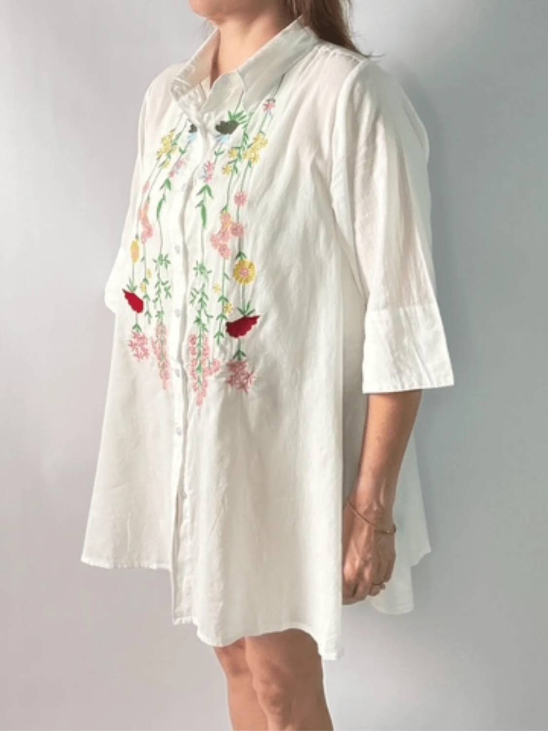Pol - Desert Bloom Embroidered Tunic