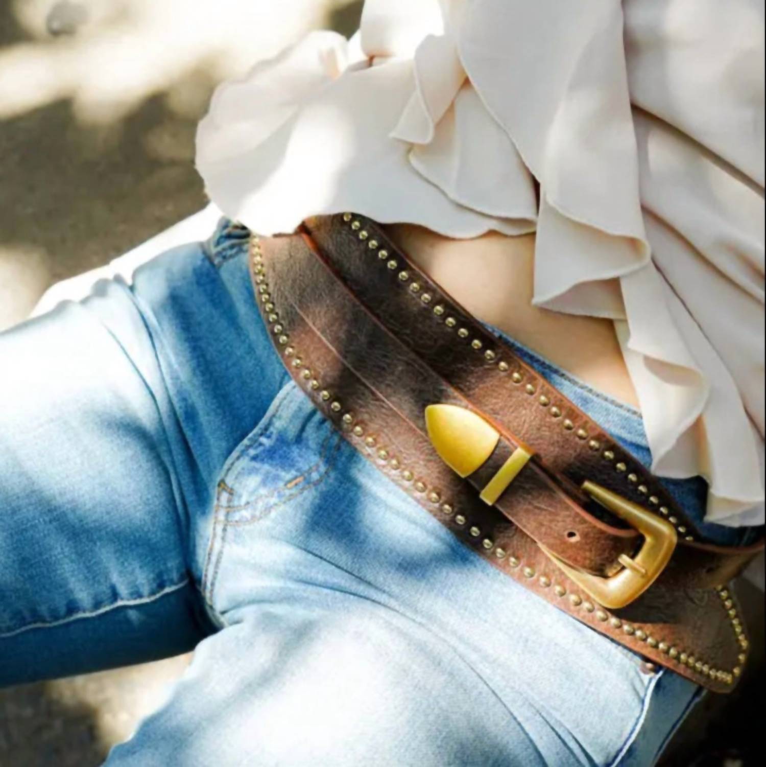 Most Wanted - Women's Studded Garde Western Belt