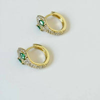 Tramps+Thieves - Women's Diamond Snake Huggies Earrings