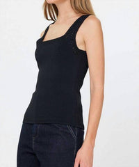 Current Air - Betty Crochet Trim Sweater Tank