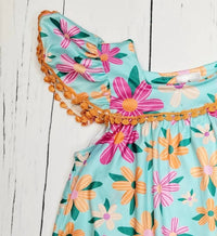 Okie + Lou - Girls Tropical Sunrise Short Set
