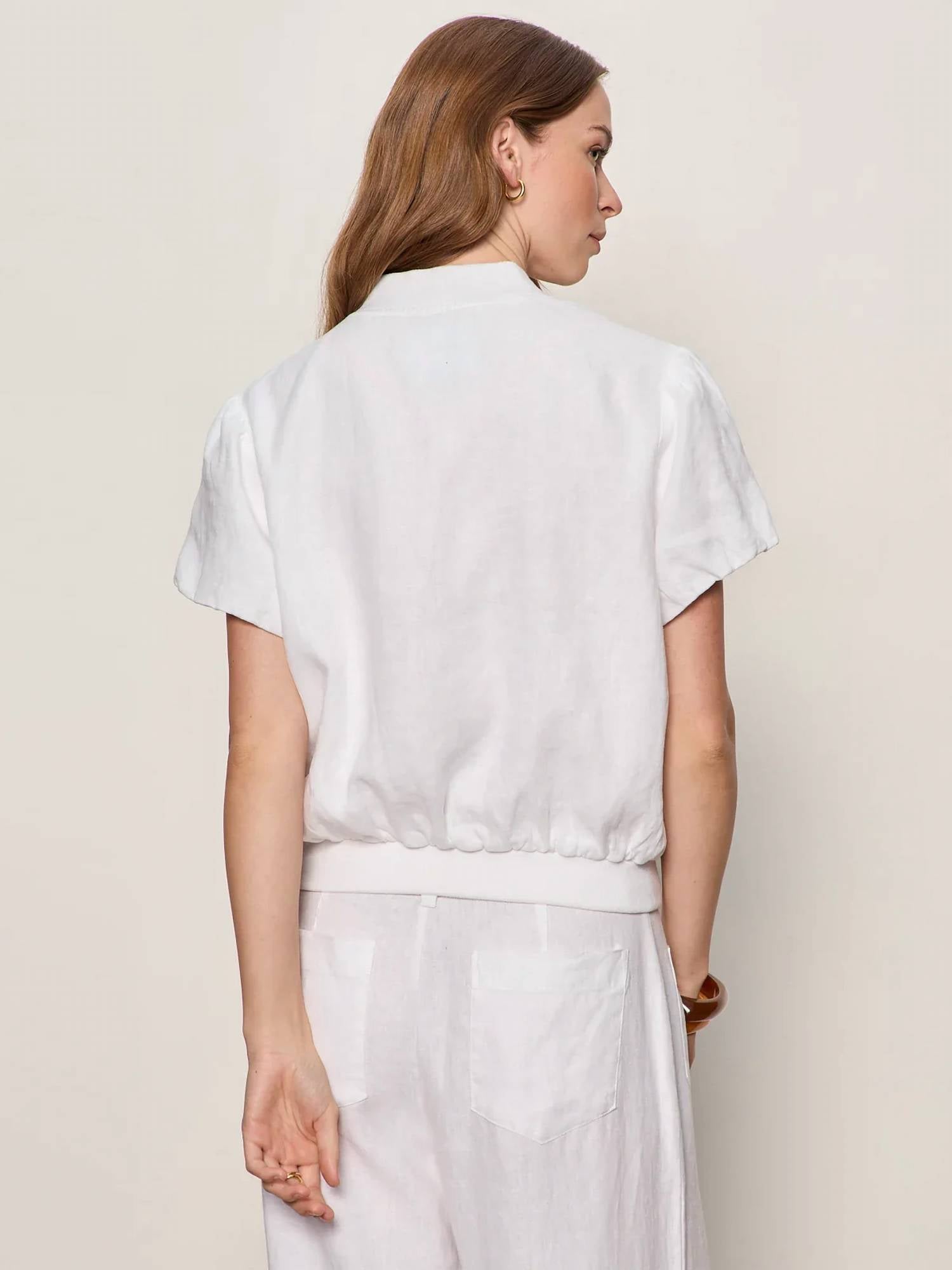 Sanctuary - Everly Linen Bomber Jacket