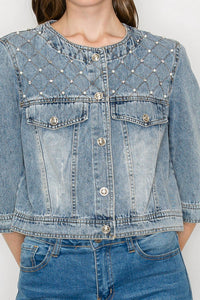 Joh - Daphne Jacket With Studs & Pearls