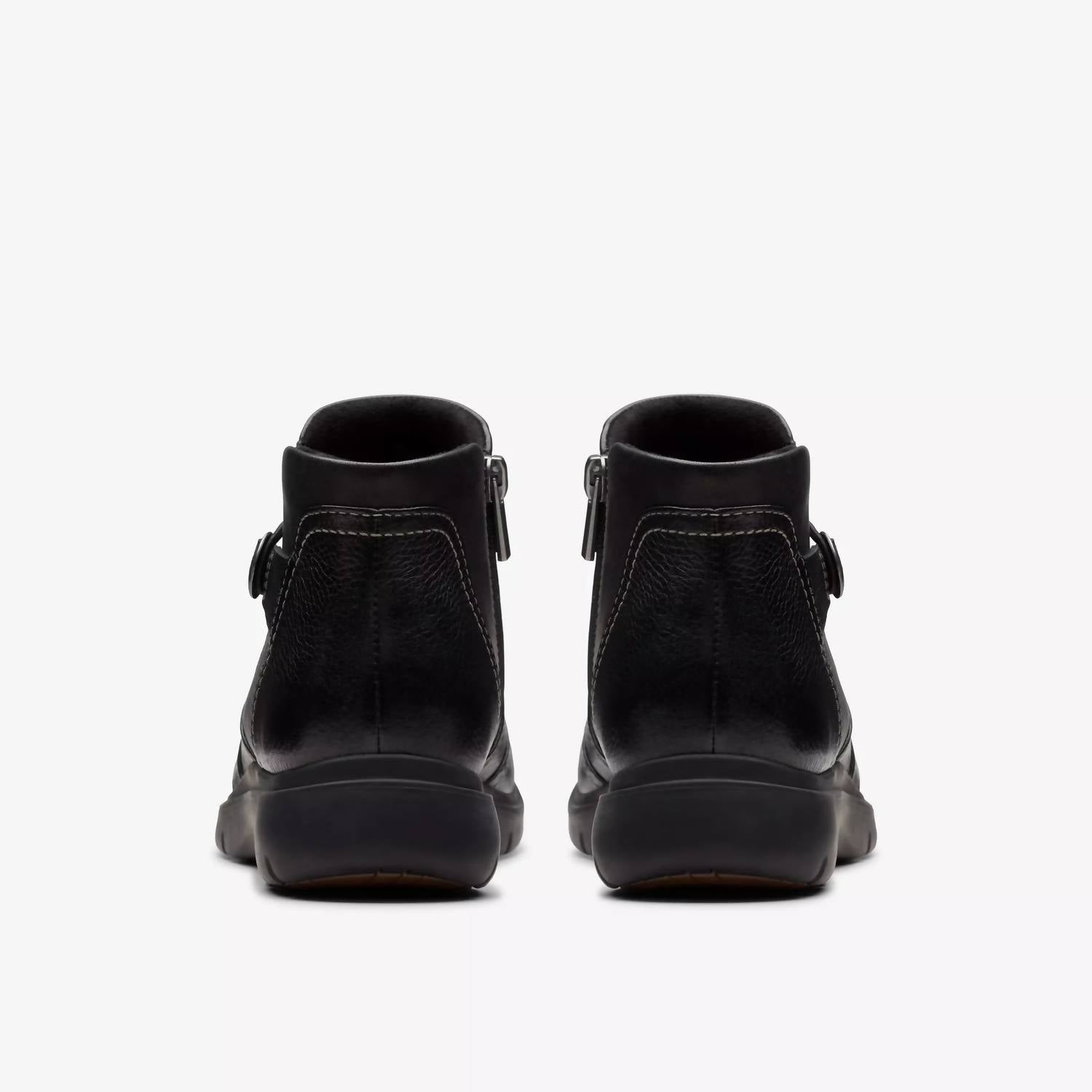 Clarks Women's Certina Joy Boots in black leather - women's shoe - view 4