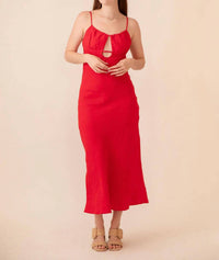 Olivaceous - Katerina Linen Dress