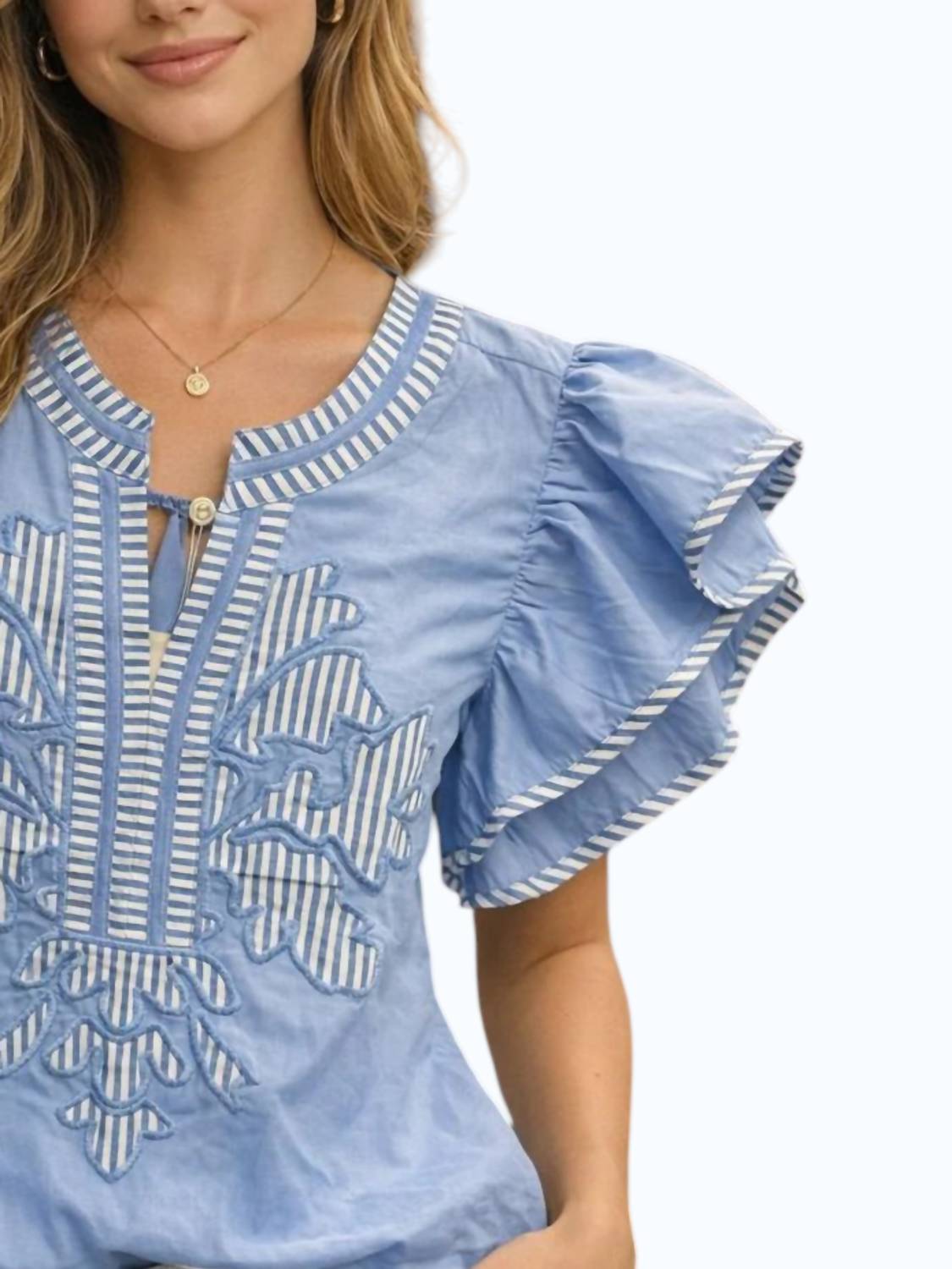 Entro - Flutter Sleeve Top