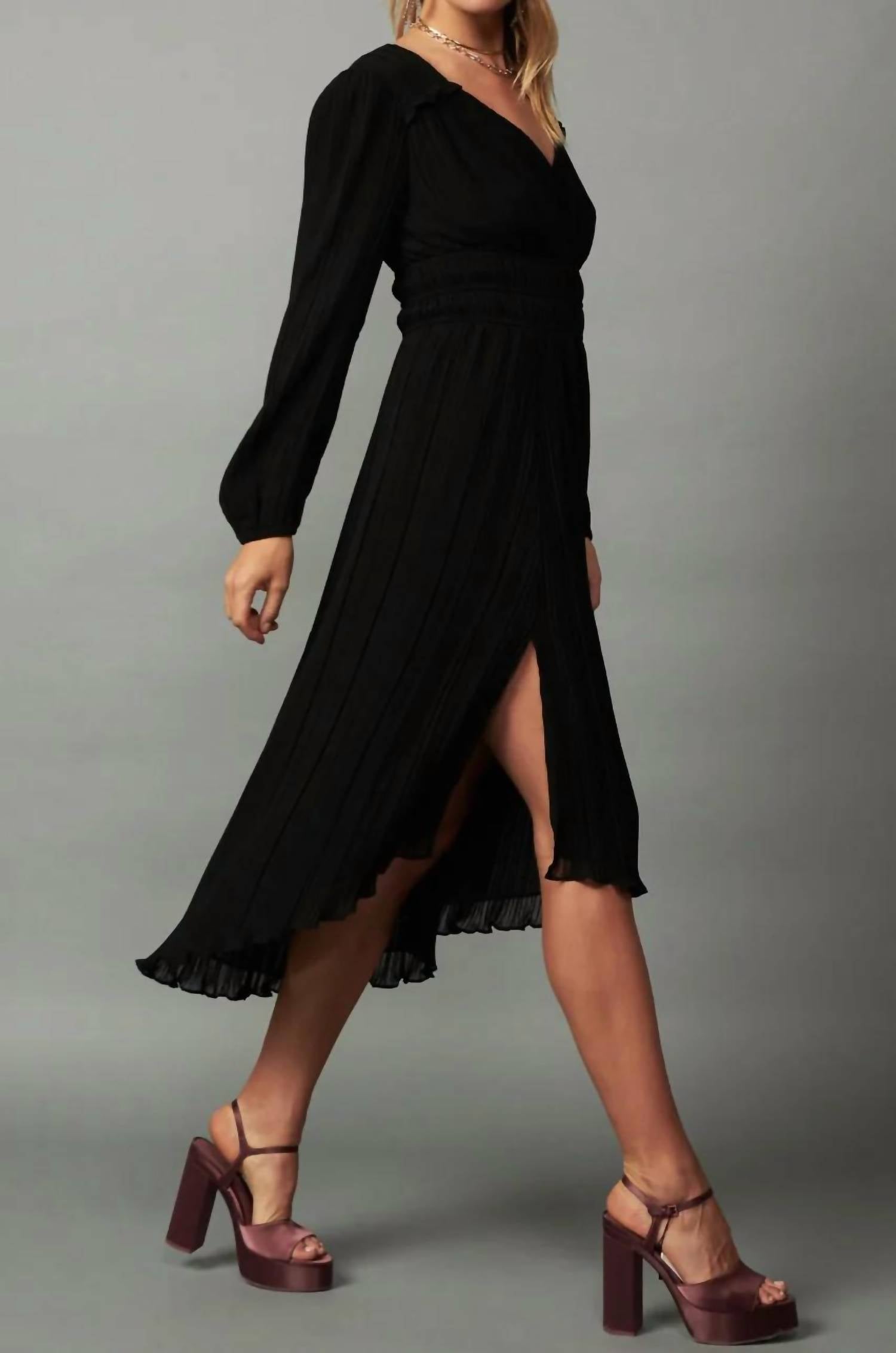Current Air - Pleated Midi Dress