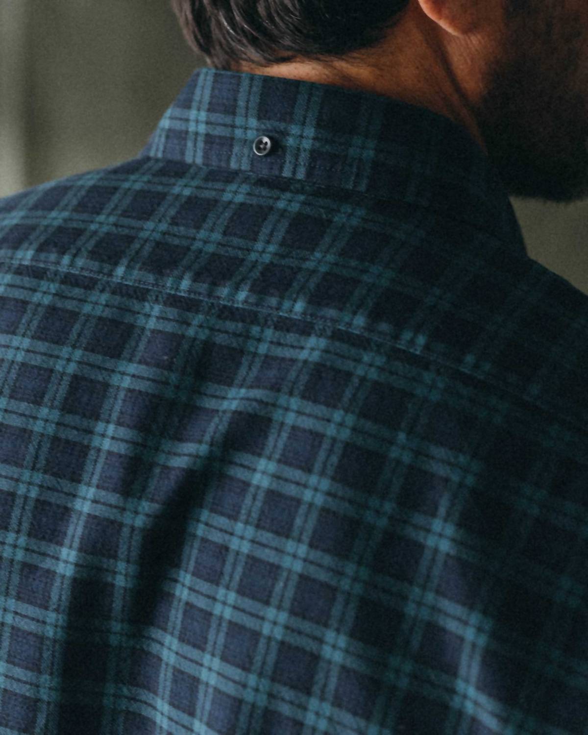 Taylor Stitch The Jack Button Down Shirt in blackwatch plaid - men's long sleeve top - alternate view