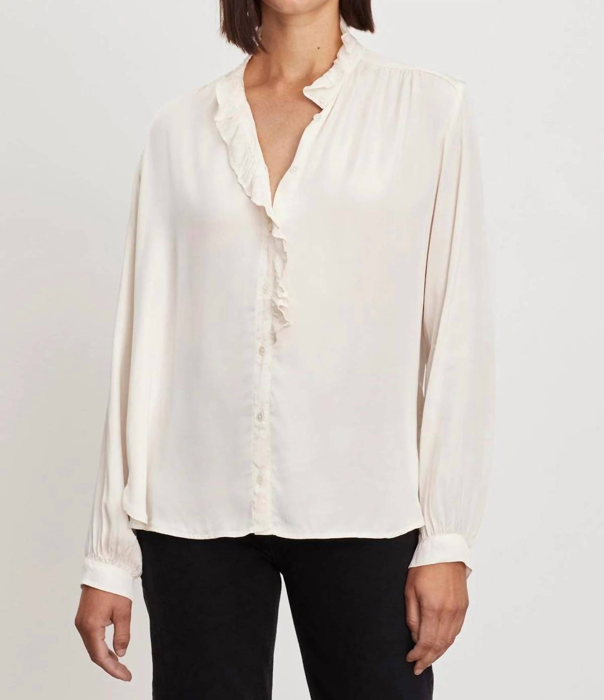 Velvet By Graham & Spencer - Ali Button Front Top