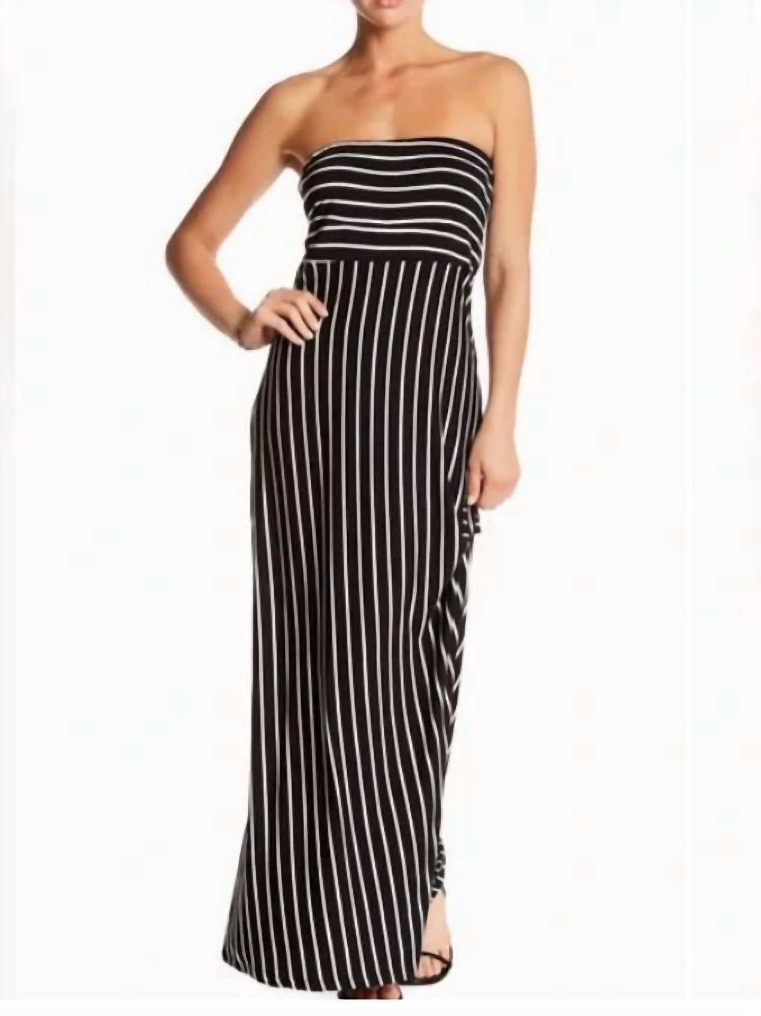 West Kei - Strapless Striped Maxi Dress