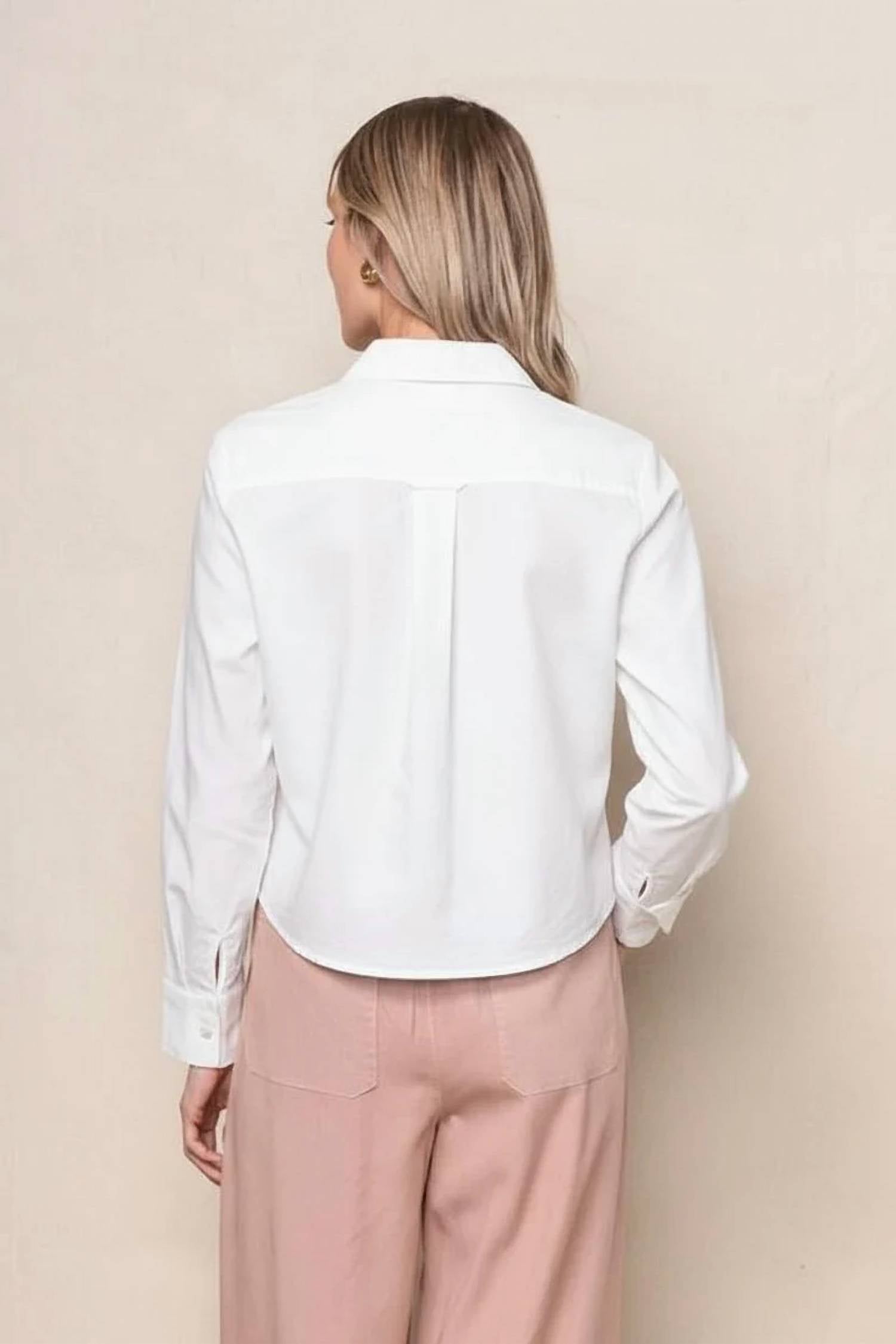 Stateside - oxford cropped shirt