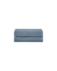 Under the Canopy Textured Organic 2 Piece Hand Towel Set in chambray - item