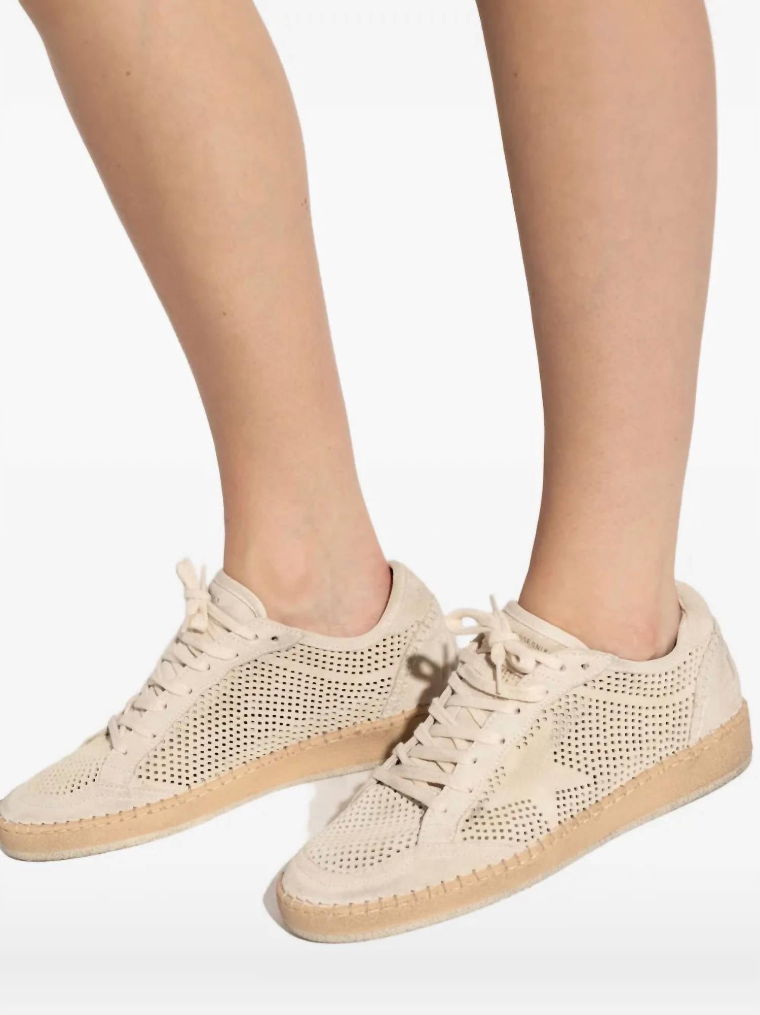 Golden Goose - Women's Ball Star Perforated Suede Sneaker