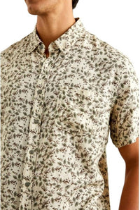 Rails Carson Floral Shirt in floral field garden - men's shirt - alternate view