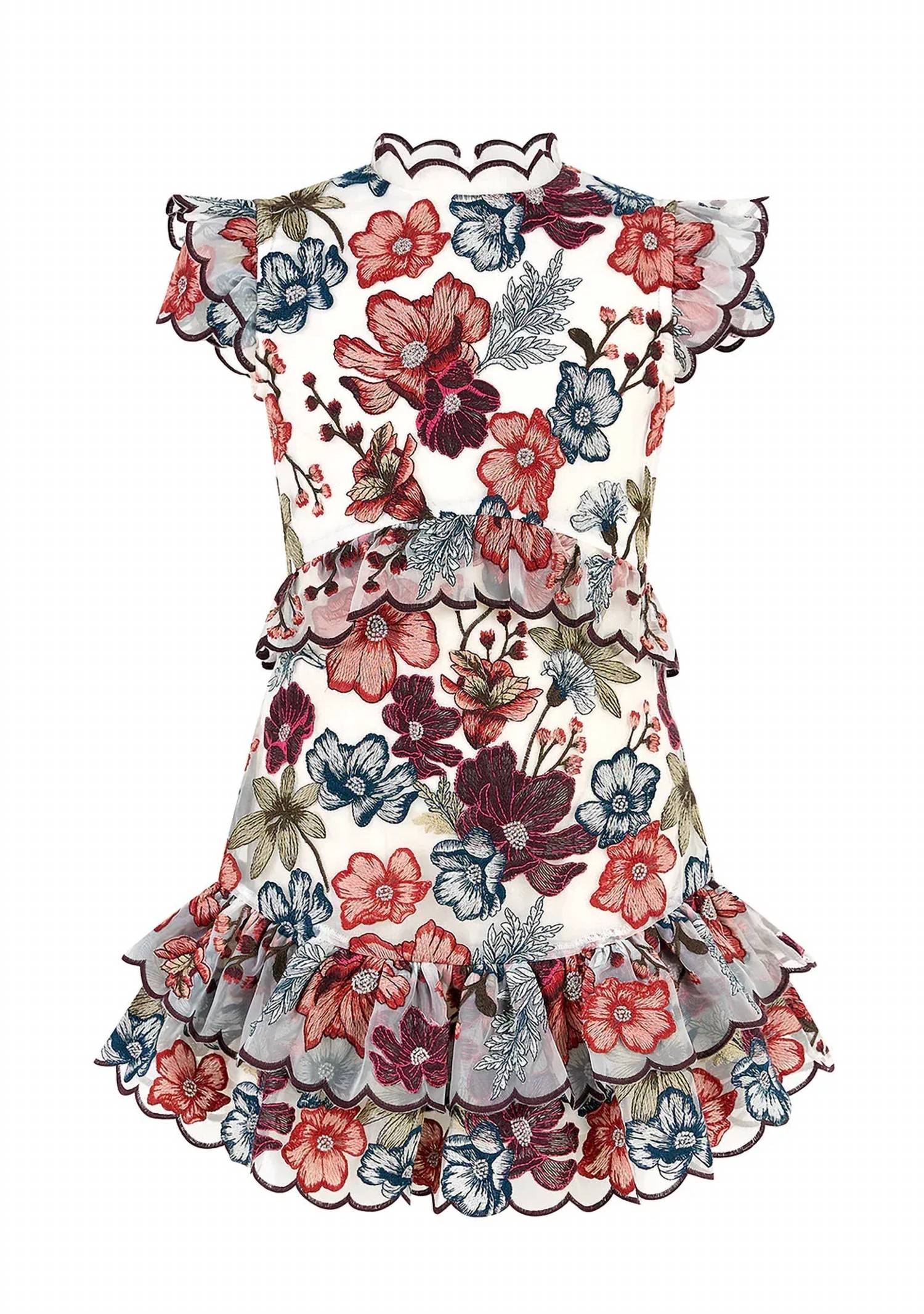 Marlo - Elana Embroidered Mini Dress