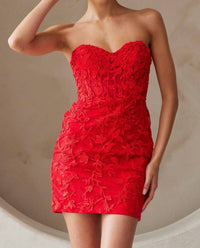Babyfox - Roselyn Strapless Sweetheart Fitted Homecoming Dress