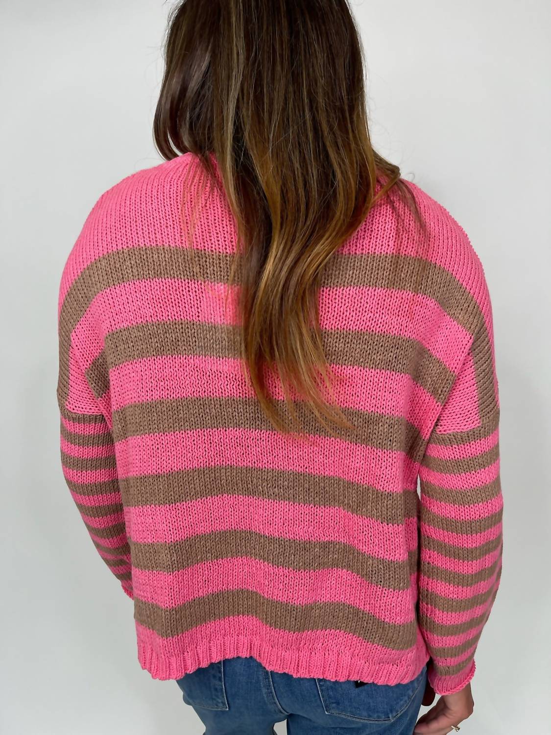Wooden Ships - Taylor Stripe Crew Neck Sweater