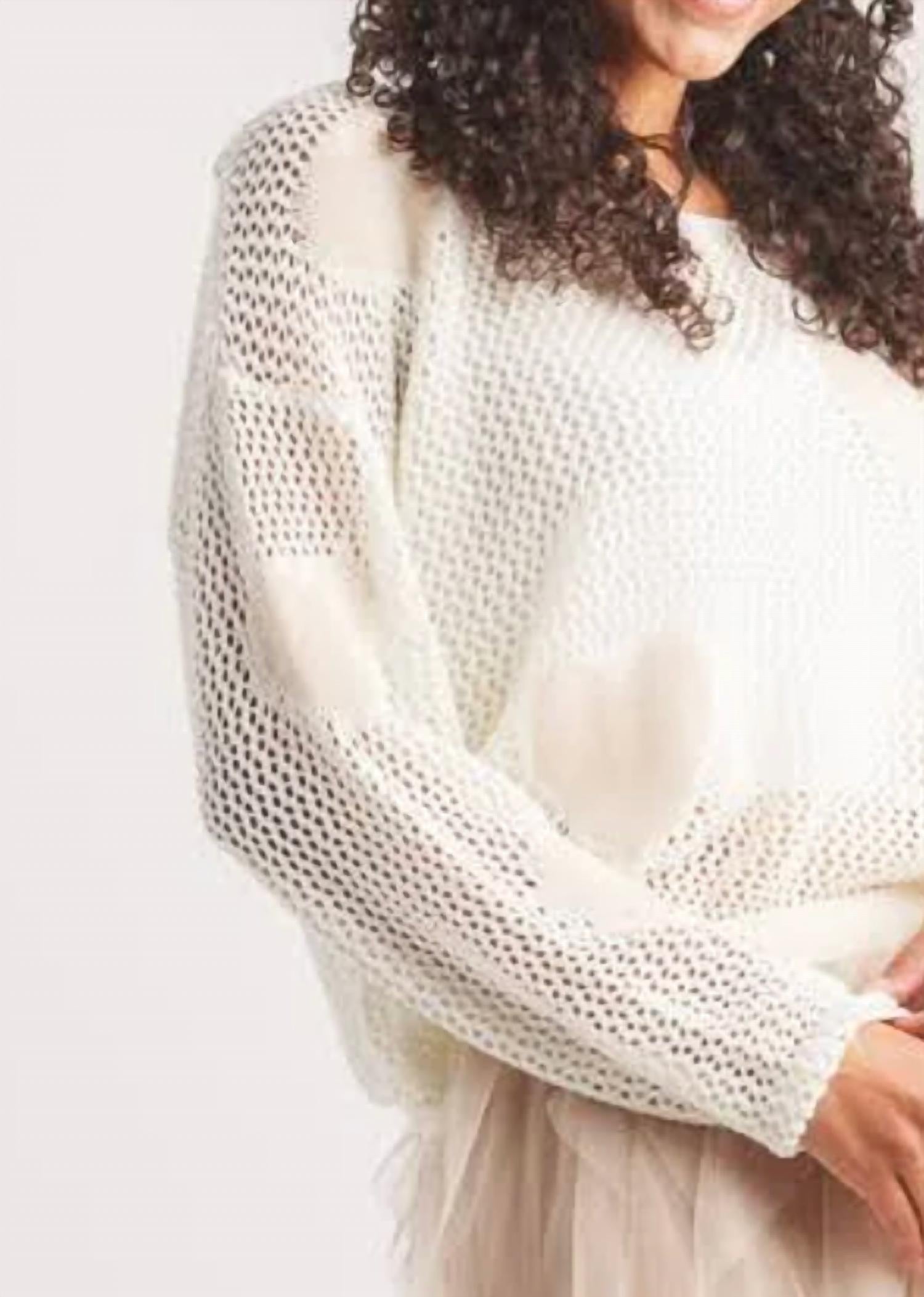 Papillon - Heart Open Knit Sweater