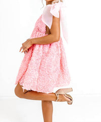 Item Ditto - Tie Straps 3d Petal Babydoll Dress