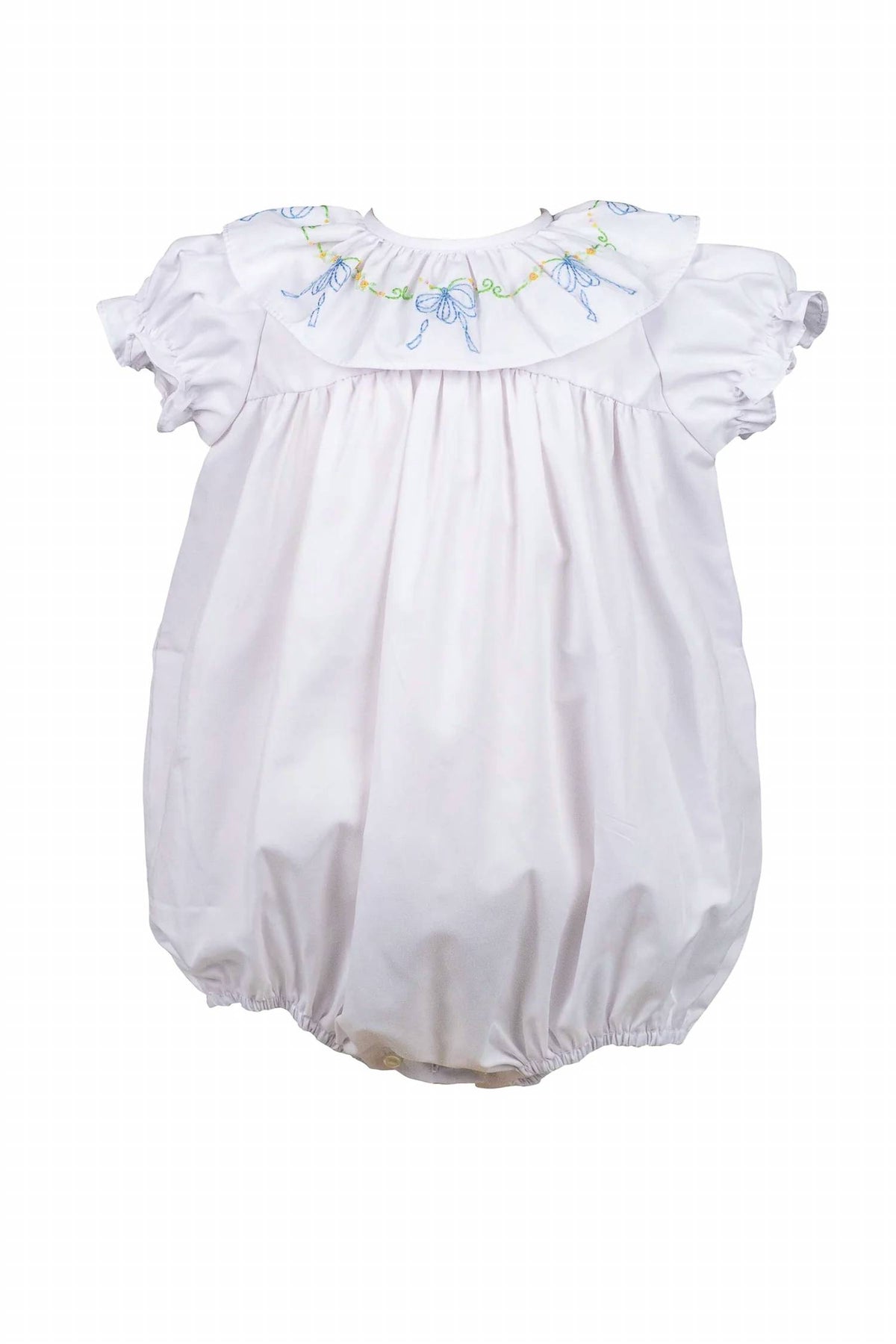 The Proper Peony - Baby's Beatrice Bow Bubble Romper